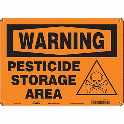 CONDOR 470P49 Safety Sign 10 inx14 in Aluminum