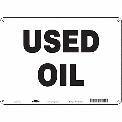 CONDOR 470R04 J7036 Safety Sign 10 inx14 in Aluminum