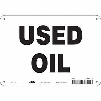 CONDOR 470R07 J7036 Safety Sign 7 inx10 in Polyethylene