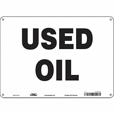 CONDOR 470R08 J7036 Safety Sign 10 inx14 in Polyethylene