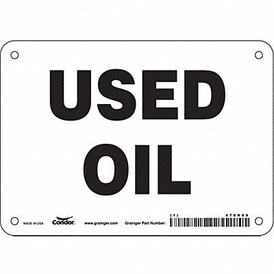 CONDOR 470R09 J7036 Safety Sign 5 inx7 in Vinyl