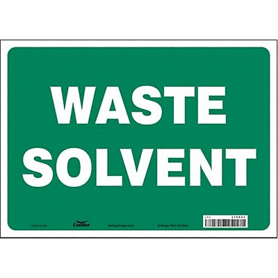 CONDOR 470R23 Safety Sign 10 in x 14 in Vinyl