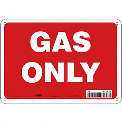 CONDOR 470R30 Safety Sign 7 in x 10 in Aluminum