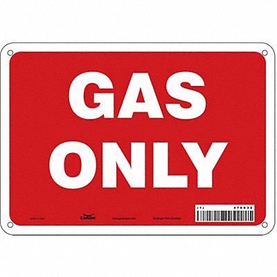 CONDOR 470R32 Safety Sign 7 in x 10 in Polyethylene