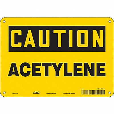 CONDOR 470R36 Safety Sign 7 in x 10 in Aluminum