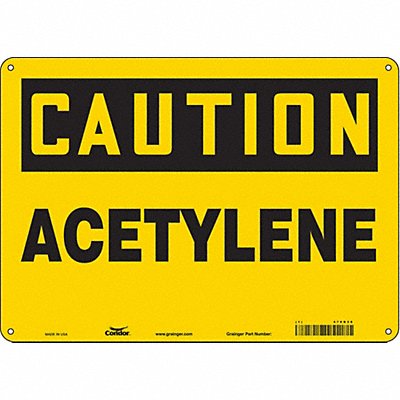 CONDOR 470R39 Safety Sign 10 inx14 in Polyethylene