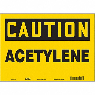 CONDOR 470R41 Safety Sign 10 in x 14 in Vinyl