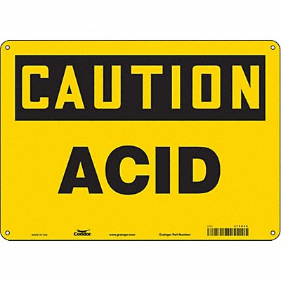 CONDOR 470R46 Safety Sign 10 inx14 in Polyethylene