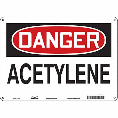 CONDOR 470R54 Safety Sign 10 inx14 in Polyethylene