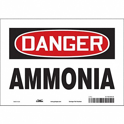 CONDOR 470R98 Safety Sign 7 inx10 in Vinyl