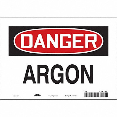 CONDOR 470T12 Safety Sign 7 in x 10 in Vinyl