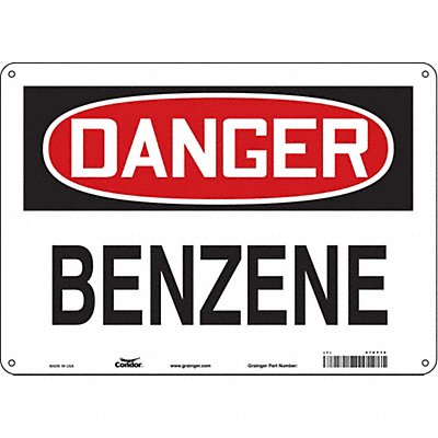 CONDOR 470T15 Safety Sign 10 in x 14 in Aluminum
