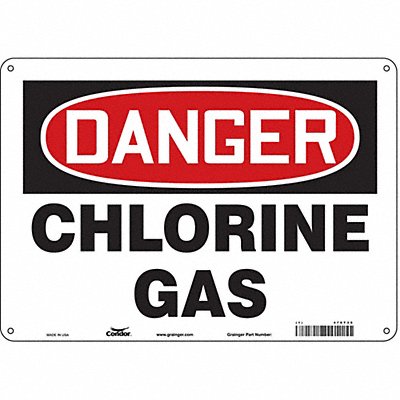 CONDOR 470T39 Safety Sign 10 inx14 in Aluminum