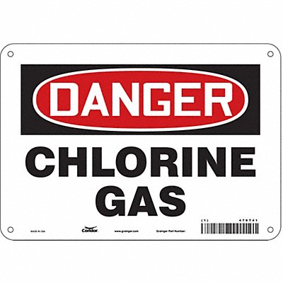 CONDOR 470T41 Safety Sign 7 inx10 in Polyethylene