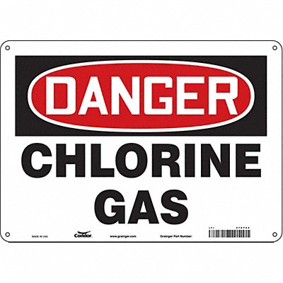 CONDOR 470T42 Safety Sign 10 inx14 in Polyethylene