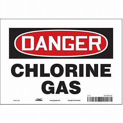 CONDOR 470T43 Safety Sign 7 inx10 in Vinyl