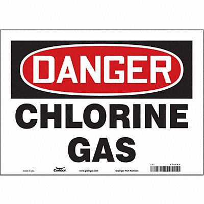 CONDOR 470T44 Safety Sign 10 in x 14 in Vinyl