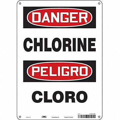 CONDOR 470T48 Safety Sign 14 inx10 in Polyethylene