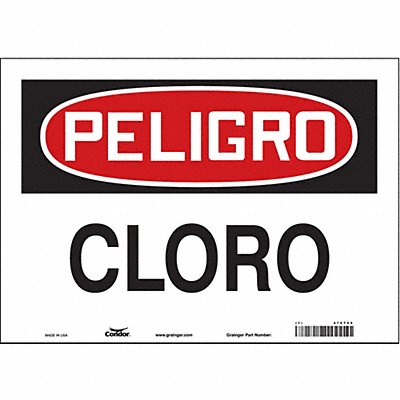 CONDOR 470T55 Safety Sign 7 in x 10 in Vinyl