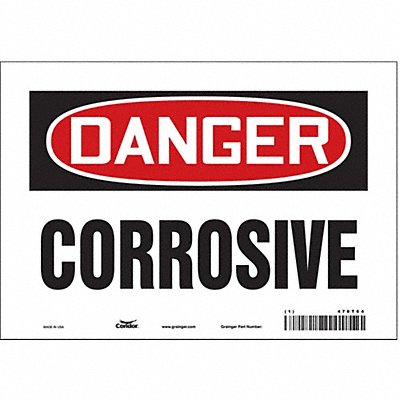 CONDOR 470T64 J6919 Safety Sign 7 inx10 in Vinyl