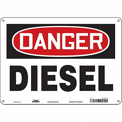 CONDOR 470T84 Safety Sign 10 inx14 in Aluminum
