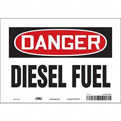 CONDOR 470U02 J6920 Safety Sign 7 inx10 in Vinyl