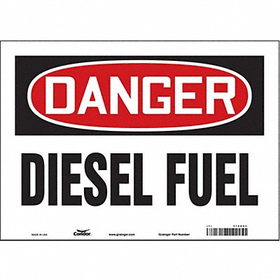 CONDOR 470U03 J6920 Safety Sign 10 inx14 in Vinyl