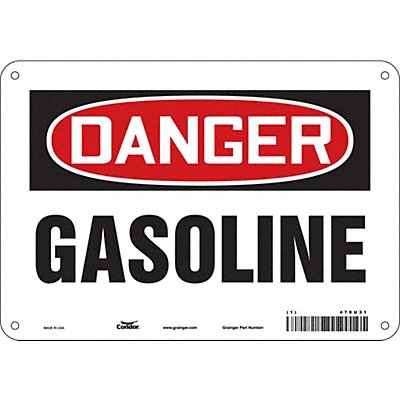 CONDOR 470U31 Safety Sign 7 inx10 in Polyethylene