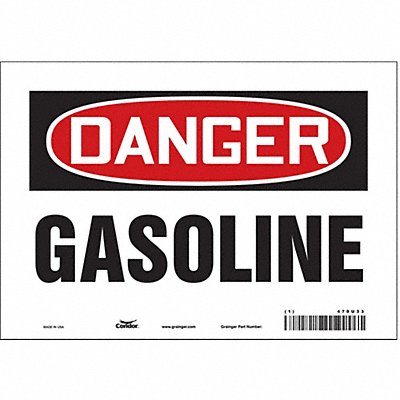 CONDOR 470U33 Safety Sign 7 inx10 in Vinyl