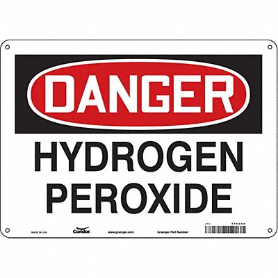 CONDOR 470U89 Safety Sign 10 in x 14 in Aluminum