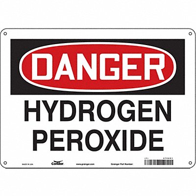 CONDOR 470U91 Safety Sign 10 inx14 in Polyethylene