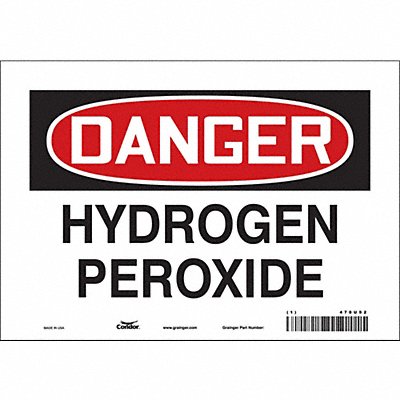 CONDOR 470U92 Safety Sign 7 in x 10 in Vinyl