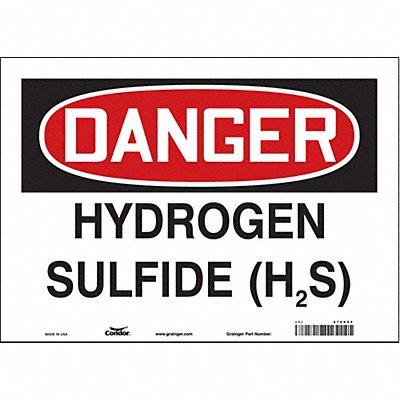 CONDOR 470V02 Safety Sign 10 in x 14 in Vinyl