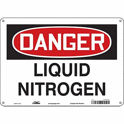CONDOR 470V04 Safety Sign 10 in x 14 in Aluminum