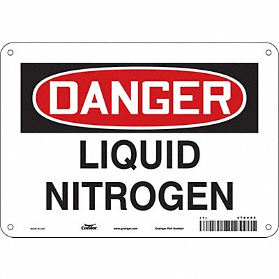 CONDOR 470V05 Safety Sign 7 inx10 in Polyethylene