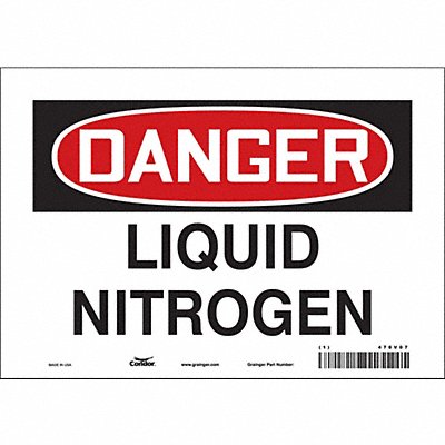 CONDOR 470V07 Safety Sign 7 inx10 in Vinyl