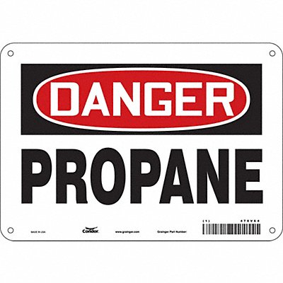 CONDOR 470V64 Safety Sign 7 inx10 in Vinyl