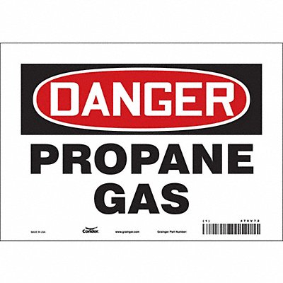CONDOR 470V72 Safety Sign 7 in x 10 in Vinyl