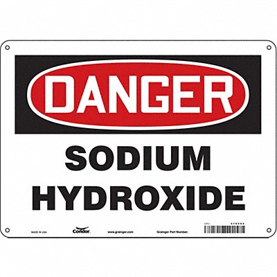 CONDOR 470V94 Safety Sign 10 in x 14 in Polyethylene