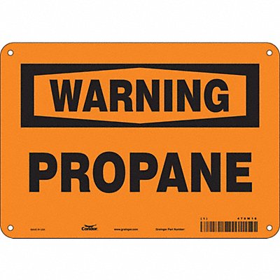 CONDOR 470W16 Safety Sign 7 in x 10 in Aluminum