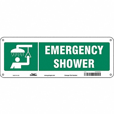 CONDOR 470X98 Safety Sign 5 in x 14 in Polyethylene