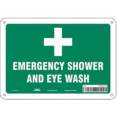 CONDOR 470Y19 Safety Sign 7 in x 10 in Aluminum