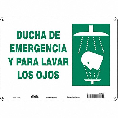 CONDOR 470Y40 Safety Sign 10 in x 14 in Aluminum