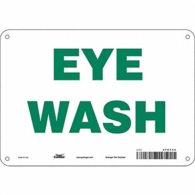 CONDOR 470Y45 Safety Sign 7 in x 10 in Aluminum