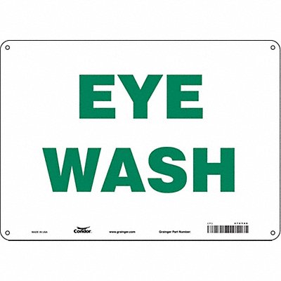 CONDOR 470Y46 Safety Sign 10 in x 14 in Aluminum