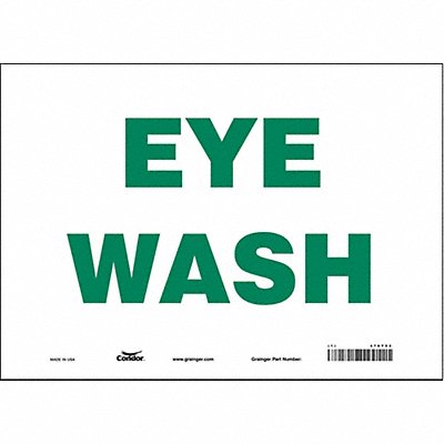 CONDOR 470Y53 Safety Sign 10 in x 14 in Vinyl