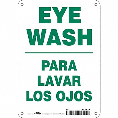 CONDOR 470Y54 Safety Sign 10 in x 7 in Aluminum
