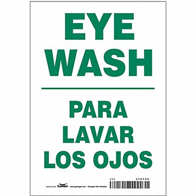 CONDOR 470Y58 Safety Sign 10 in x 7 in Vinyl