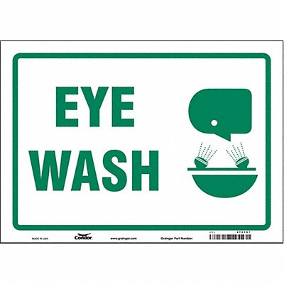 CONDOR 470Y67 Safety Sign 10 in x 14 in Vinyl