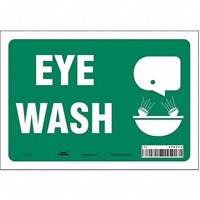 CONDOR 470Y73 Safety Sign 7 in x 10 in Vinyl